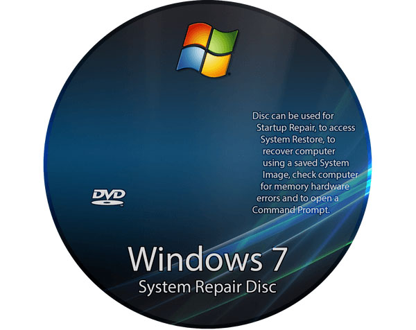 Восстановите Windows с помощью ремонтного диска