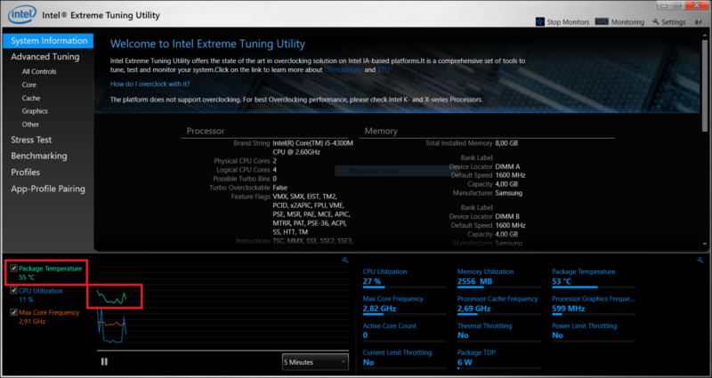 Intel XTU