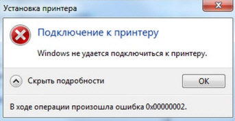 Windows не удалось подключиться к принтеру. В доступе отказано